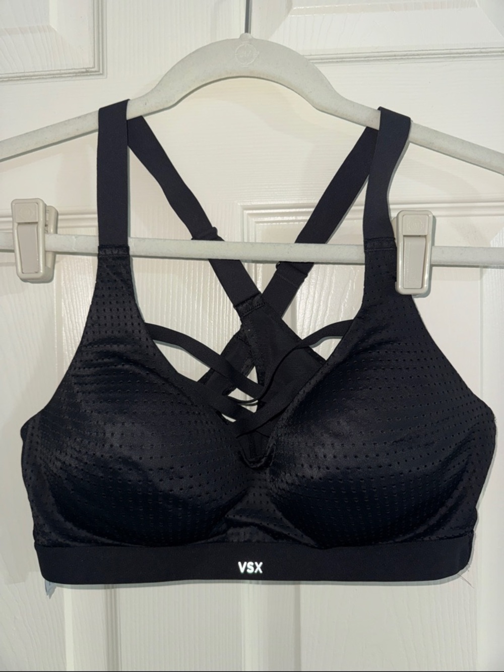 VSX Black Strappy Crisscross Sports Bra